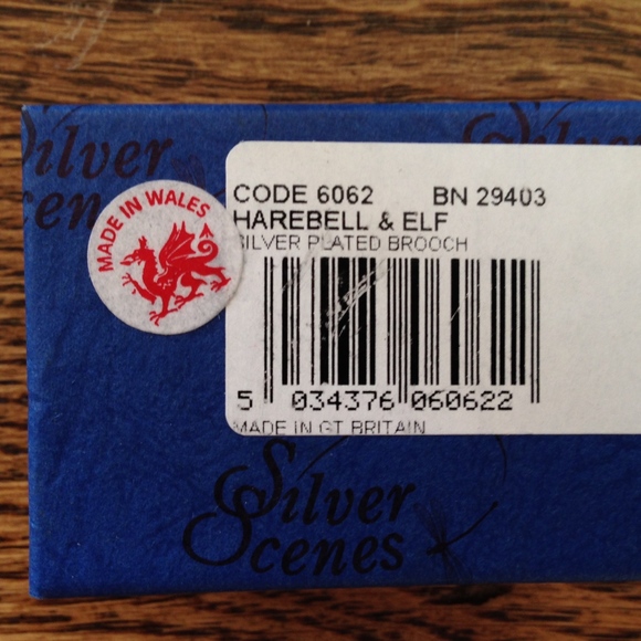 Vintage Silver Scenes Harebell & Elf Brooch Pin - Picture 4 of 8